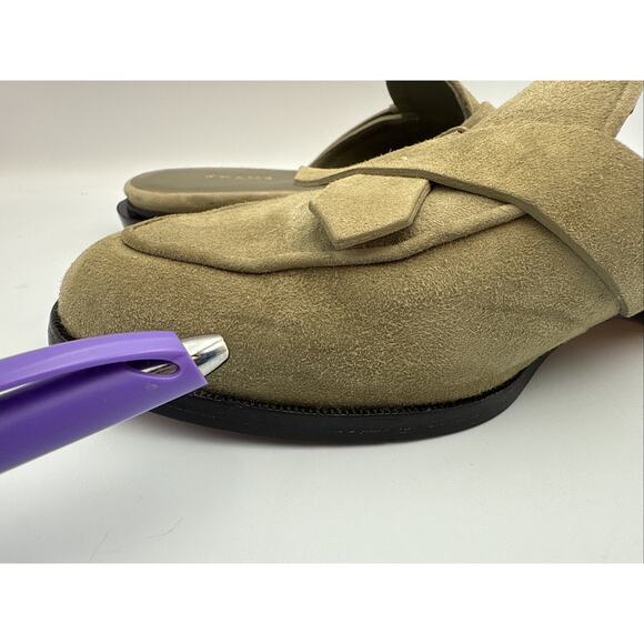 FRAME Le Willoughby Mule In Moss Spanish Leather, Size US Sz 6 - Picture 8 of 13